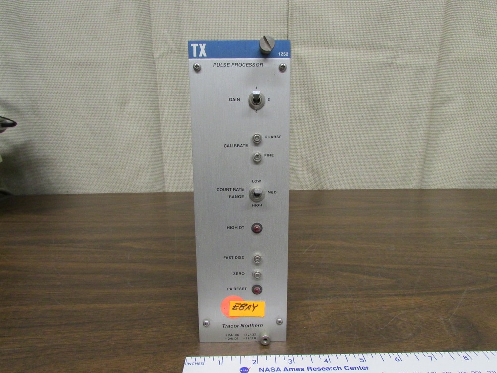 Tracor Northern 1252 TX Pulse Processor NIM BIN Module Plugin