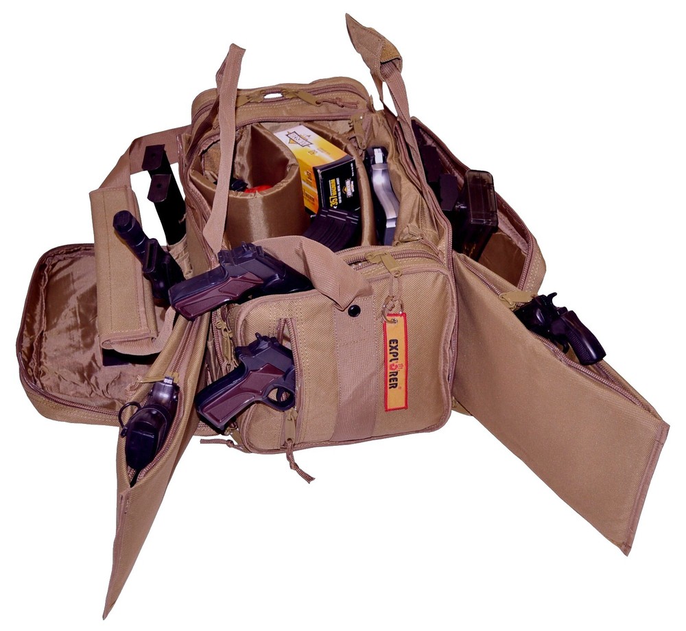 Explorer Tactical Range Ready Bag Gun Pistol Range Gear Bag