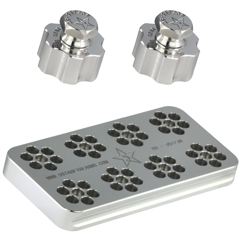 D6-357/38 Range Block, 6-shot .357/.38 D-Frame, Solid Billet Aluminum SHIPS FREE