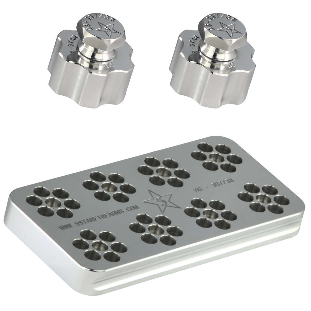 D6-357/38 Range Block, 6-shot .357/.38 D-Frame, Solid Billet Aluminum
