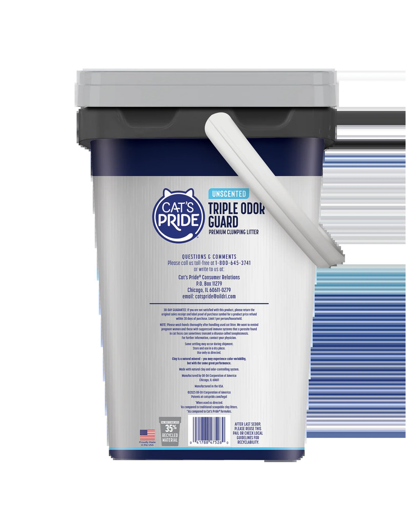 Clumping Cat Litter Unscented 26 lb Strong Odor Control Low Dust Formula