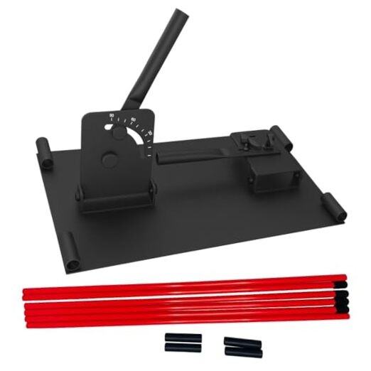 Golf Alignment Sticks and Angle Holder Set with Two Angle Holders, Works black