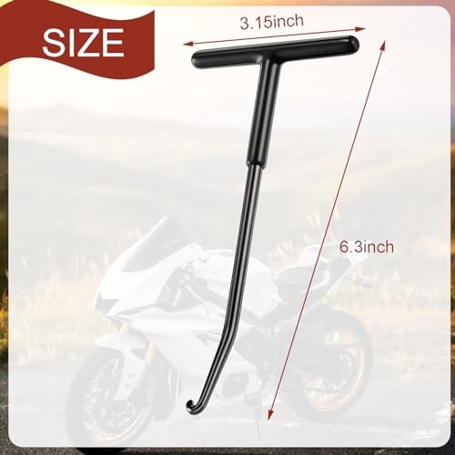 Exhaust Spring Puller Tool Motorcycle Exhaust Spring Hooks, T Shaped red +black