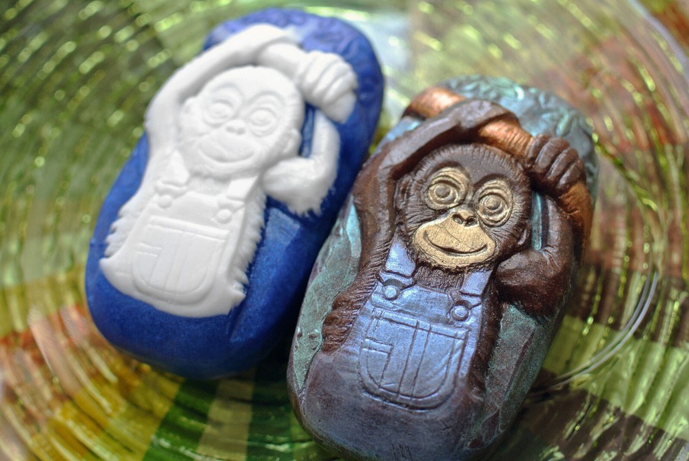 MONKEY SILICONE MOLD for soap making and other crafts