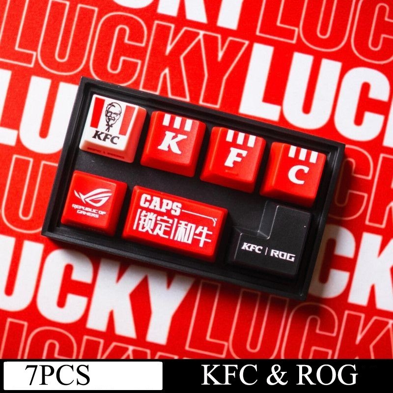 2025 KFC ROG Keyboard KeyCap Replace Completed Set 7 PCS NIP