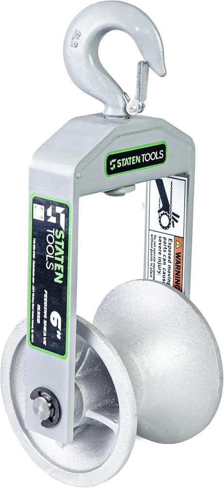 6" Diameter Hook Sheave, Cable Puller Sheave,Hook,Wire,Rope For Greenlee Pullers