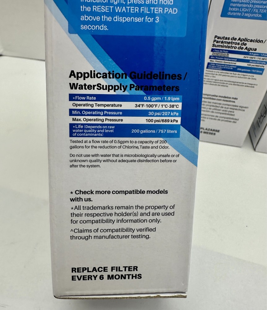 x3 IcePure Replacement Filter RWF1200A For Refrigerator Water Filter RWF1200A-S