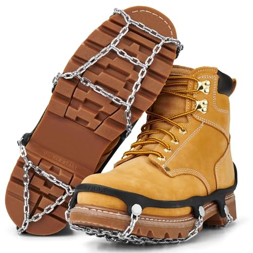 Traction Chains for Walking on Ice and Snow (Pair) Large