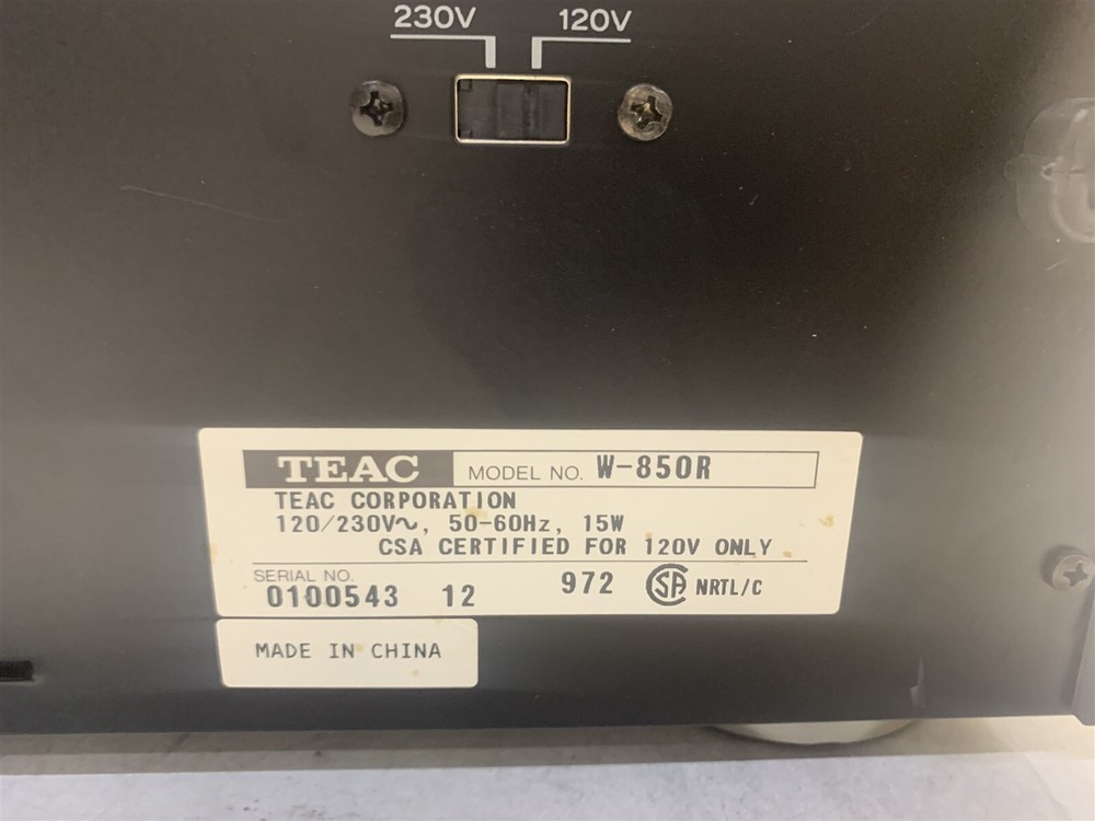 TASCAM W-850R DOUBLE CASSETTE DECK