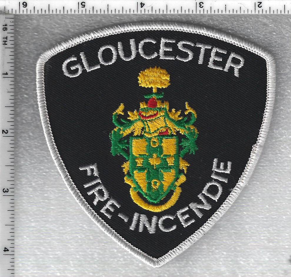 Gloucester Fire-Incendie (Ontario, Canada) White Shoulder Patch