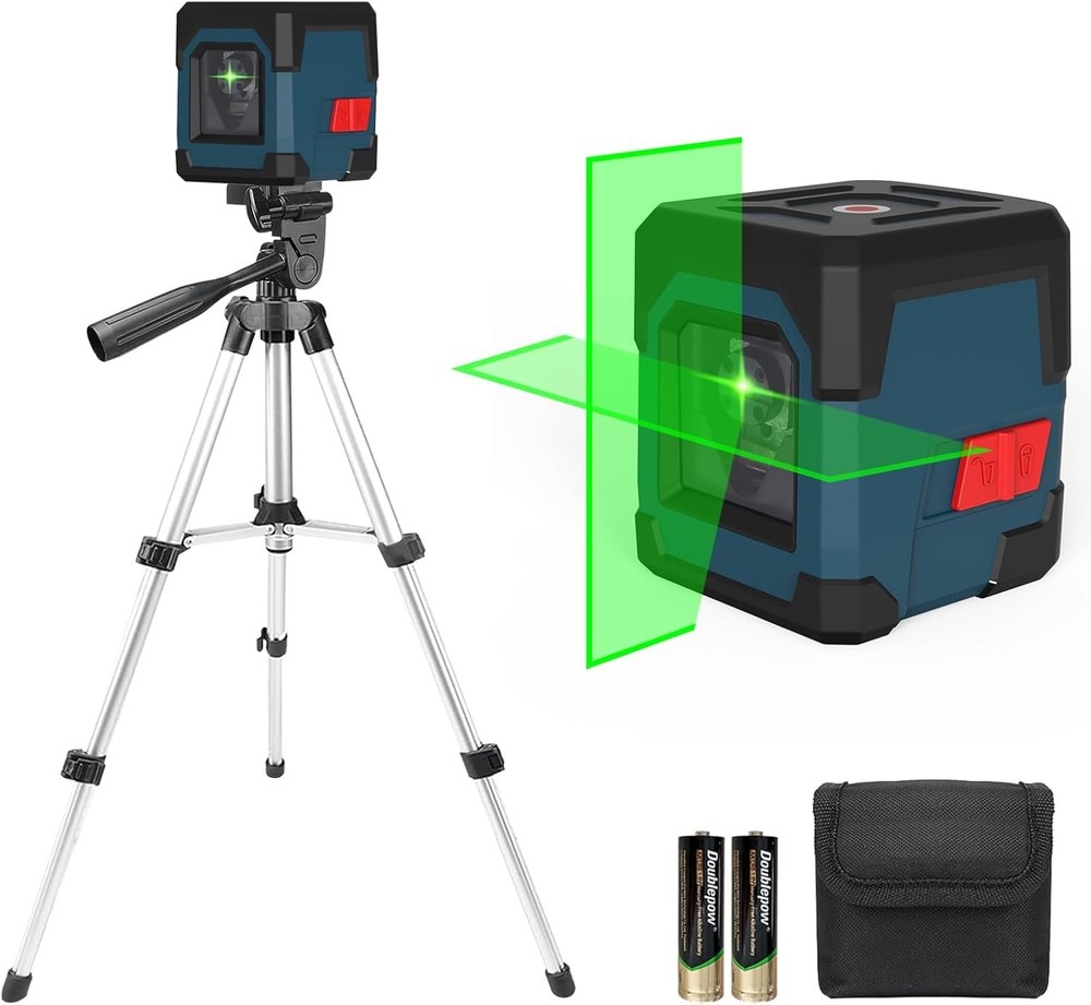 Laser Level Green with Tripod and Accessories