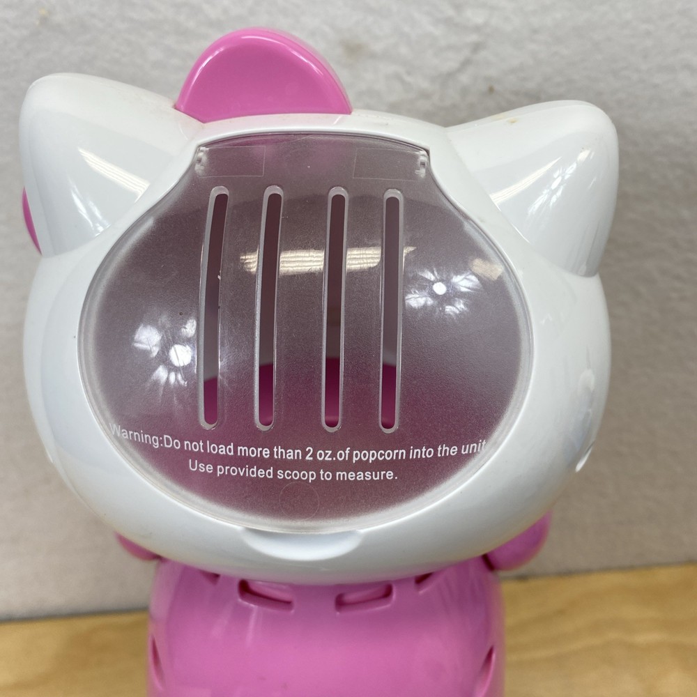 Hello Kitty Electric Popcorn Maker Machine PINK Cleaned Works