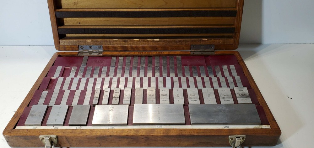 Starrett Webber Gage Block Set Grade INCOMPLETE CASE