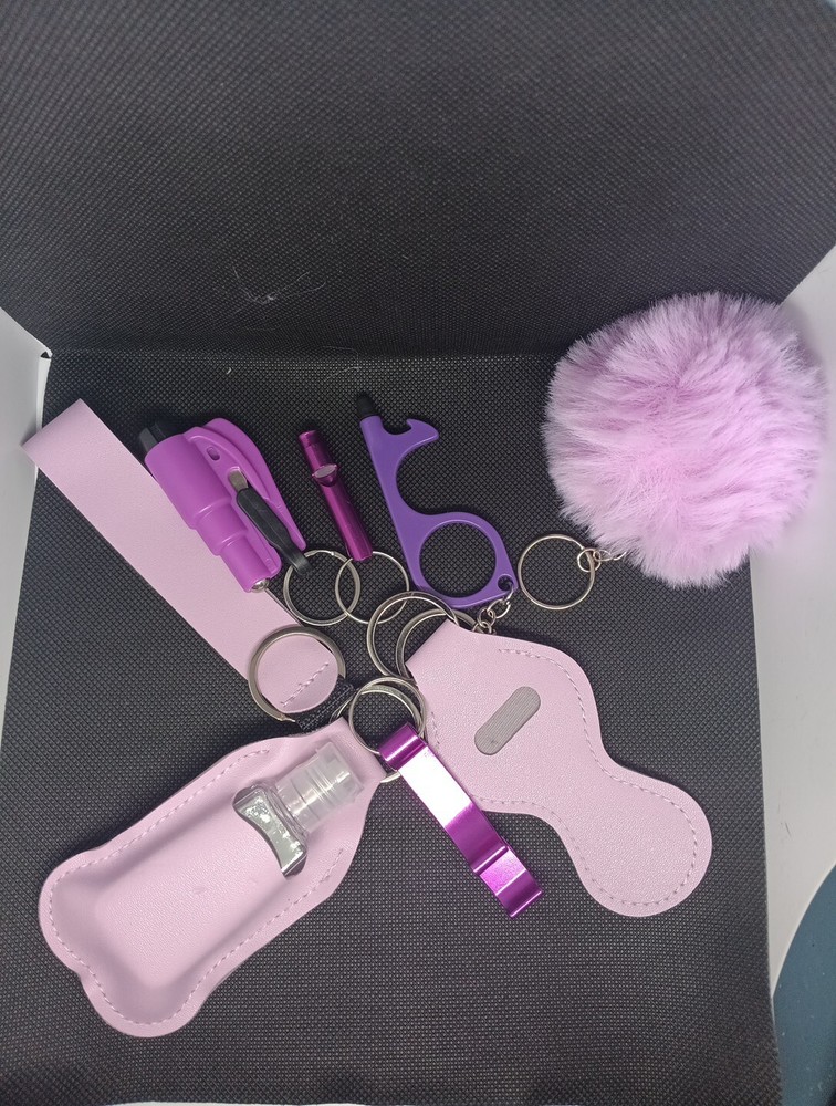8pc womens self defense keychains