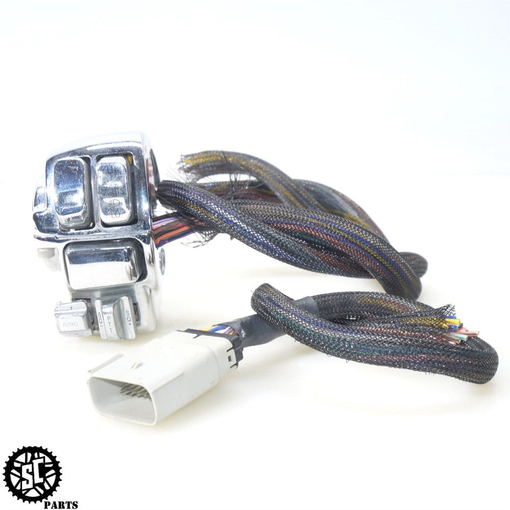 2007 HARLEY ELECTRA GLIDE CVO LEFT CONTROL SWITCH CHROME AUDIO
