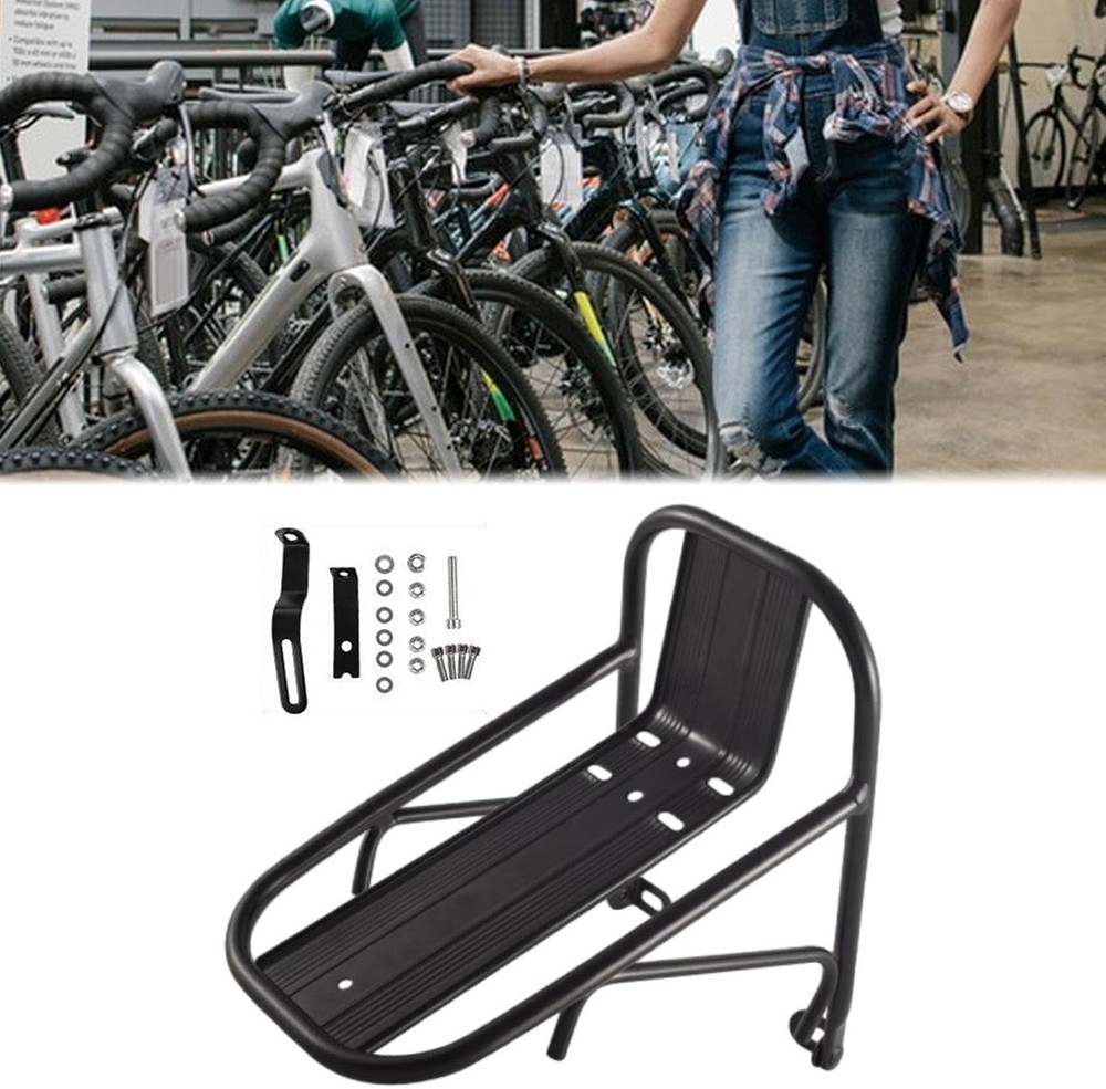 Adjustable Front Fork Bike Cargo Rack for V & Disc Brake Systems