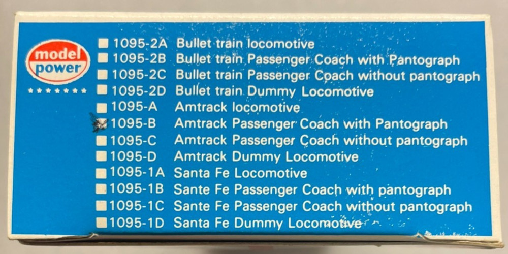 MODEL POWER HO #1095 - Amtrak Passenger Train Set