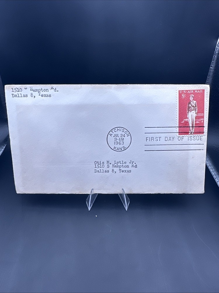 Amelia Earhart 8c Air Mail 1963 FDC