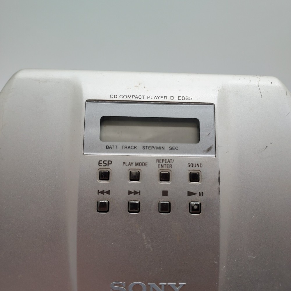 Sony Walkman D-E885 Discman Esp2 Protection Portable CD Player -Read Description