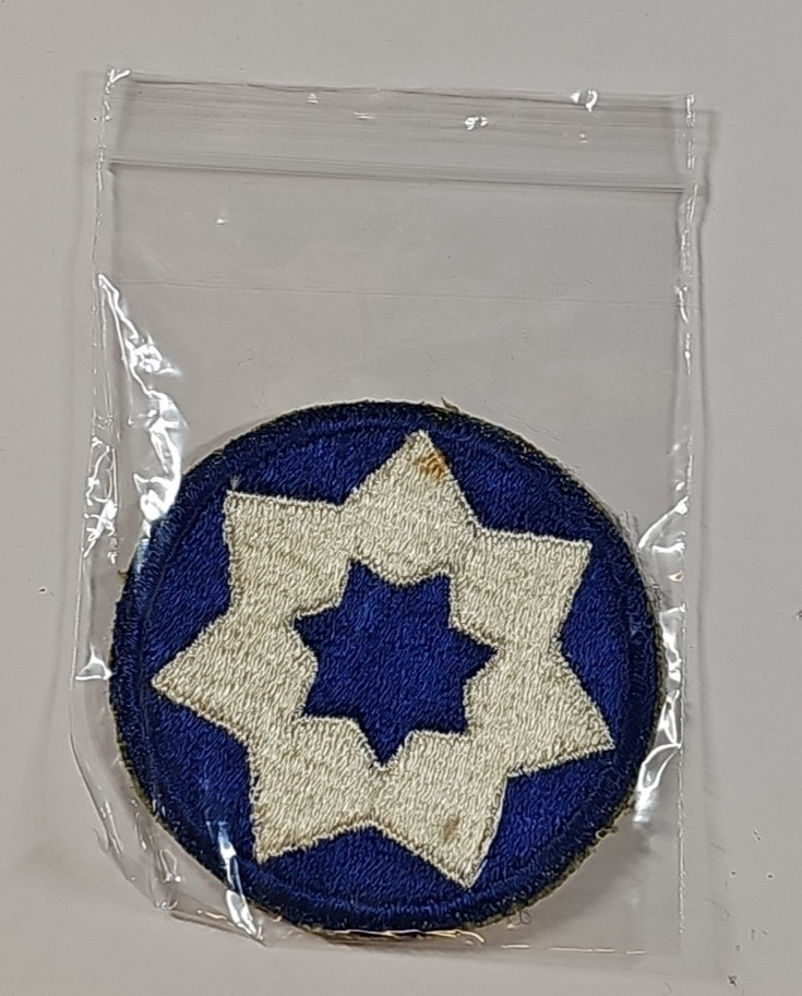 Vintage World War II US Army Military 7th Service Command Patch