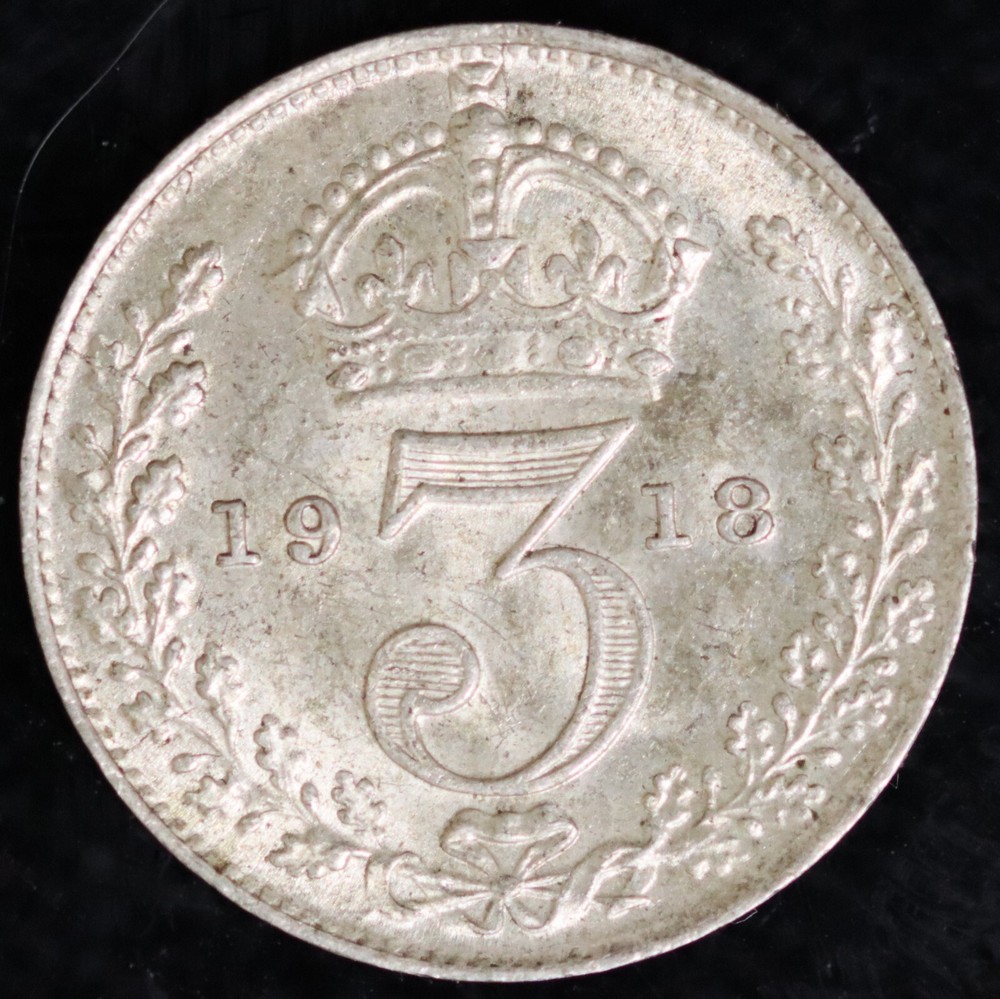 1918 Great Britain 3 Pence KM# 813