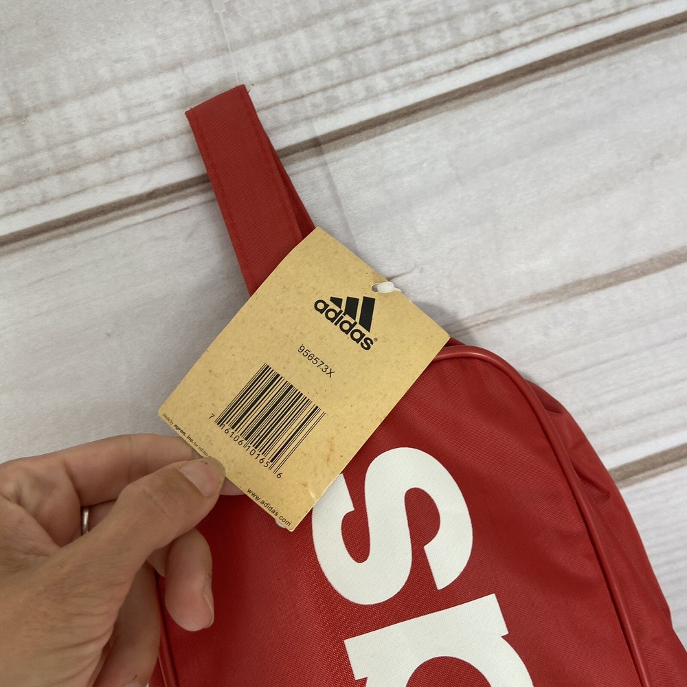 Adidas Red Zip Up Bag 14”