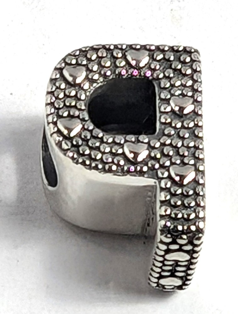 Authentic Pandora Charm, Alphabet Letter P, #797470