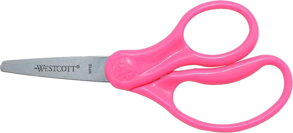 Scissors For Kids, 5’’ Pointed Safety Scissors, Assorted, 6 Pack