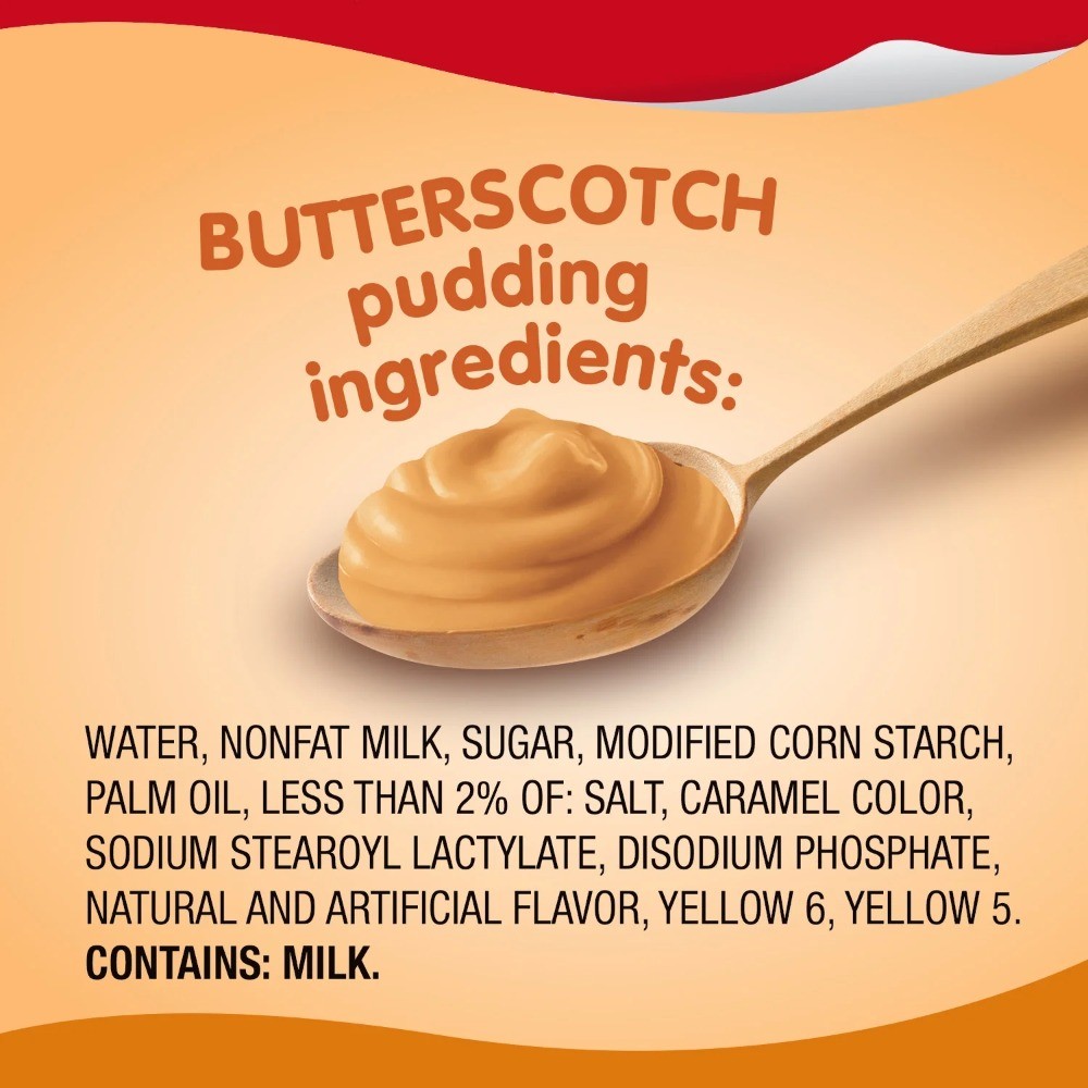 (4 pack) Snack Pack Super Size Butterscotch Pudding, 5.5 oz Pudding Cups,6 Count