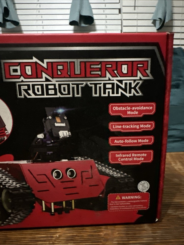 ELEGOO Conqueror: The Ultimate FPV Robot Tank Kit New Open Box