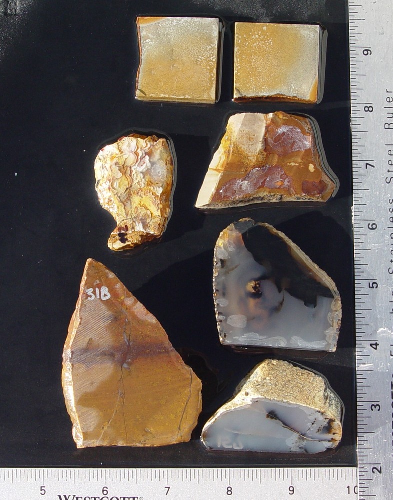 Lapidary Slabs  agate jasper    Lot 4