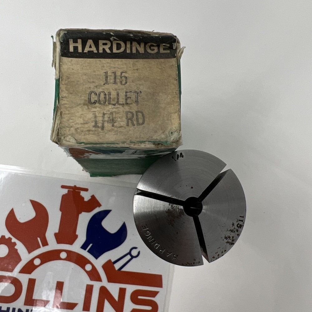 New HARDINGE 115 SMOOTH COLLET CHUCK 1/4”