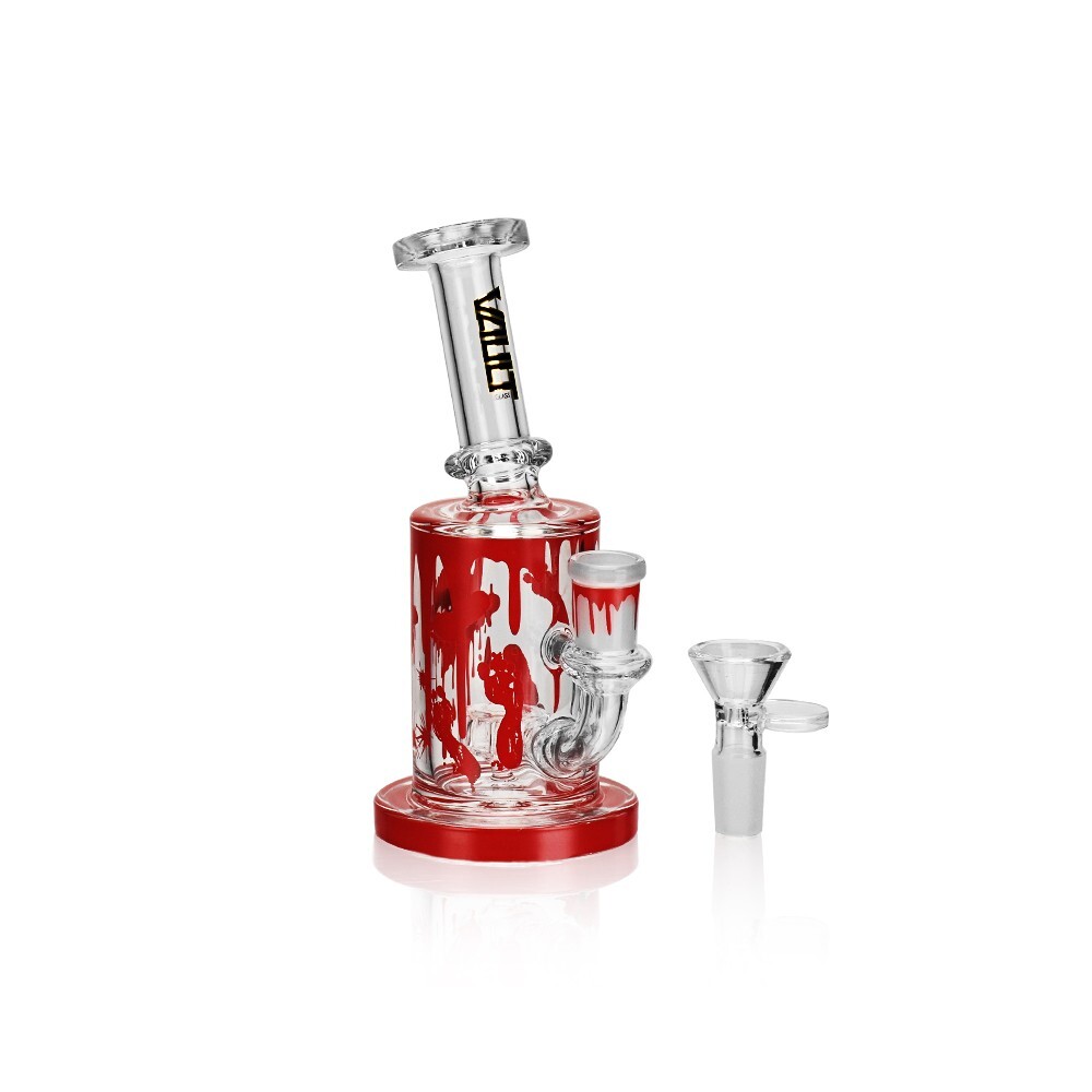 VAULT Glass Water Pipe 6.3" Red Eye