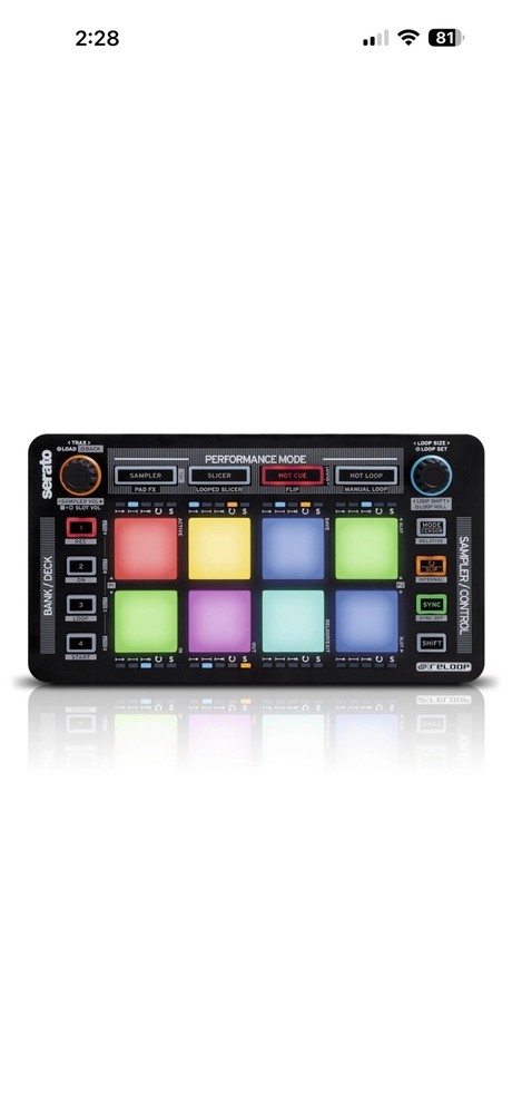 Reloop NEON USB Modular Drum Pad Performance Controller for Serato DJ
