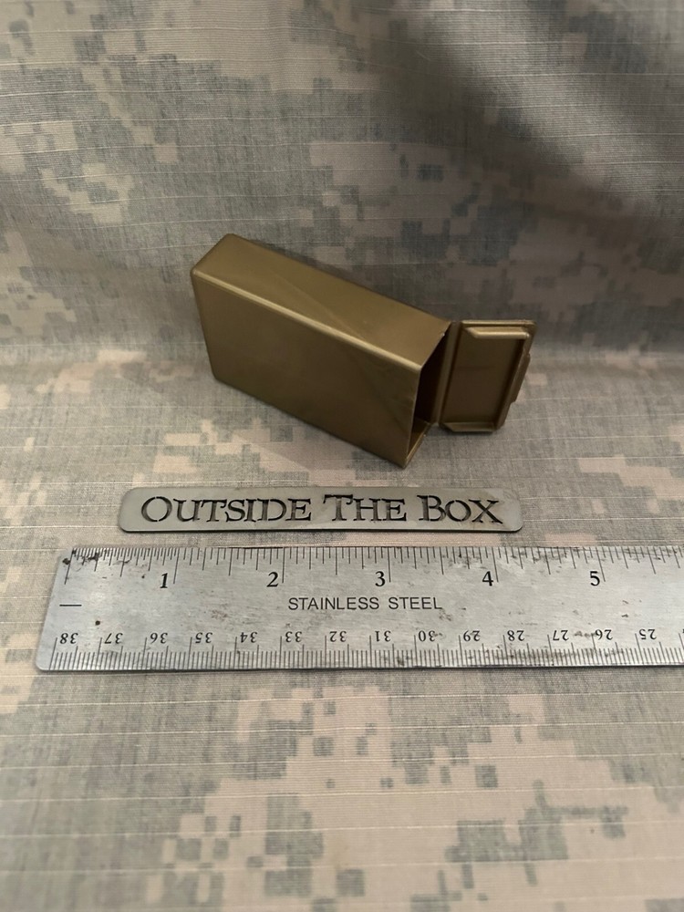 EMPTY BOX - Spark-Lite Military Survival Fire Starter BOX ONLY, METALLIC TAN