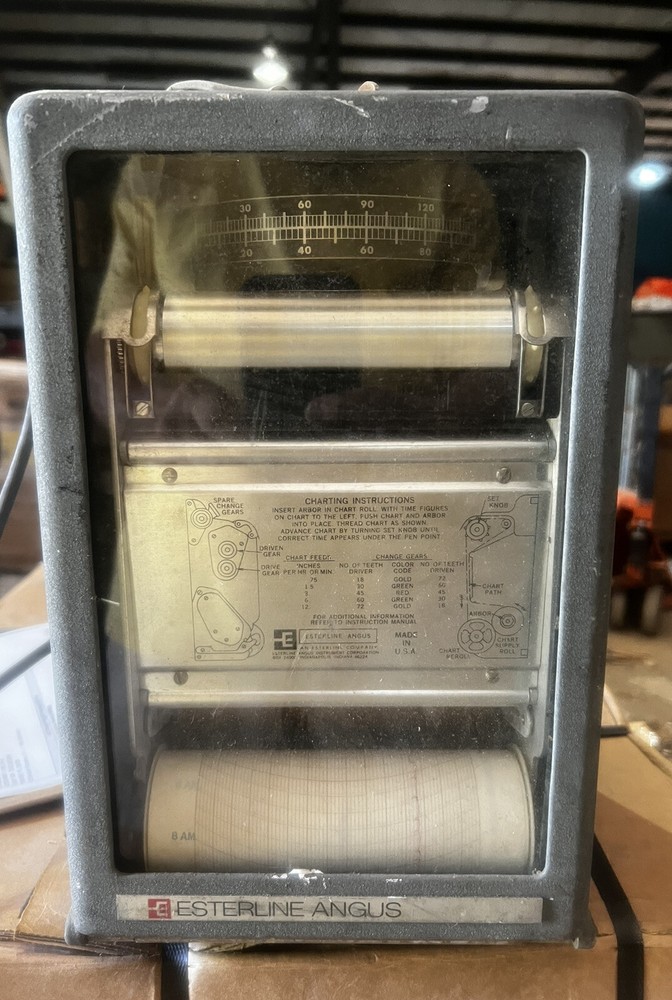 VINTAGE Esterline Angus Graphic Voltmeter Analog Recorder