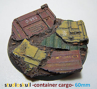 60mm Resin Base CONTAINER CARGO
