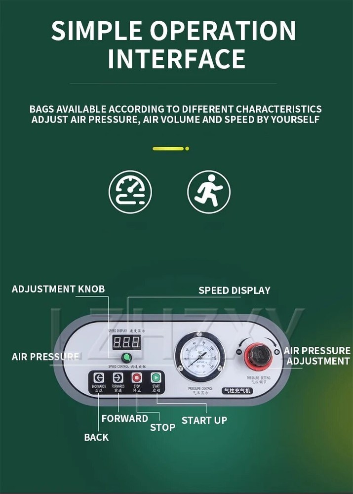 Air Column Roll/bag Shockproof Packag Bag Inflator Pump Bubble Column Inflator