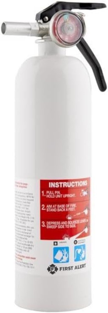 Durable Safety Fire Extinguisher, 5-B:C Rated for Small Fires & Quick Access