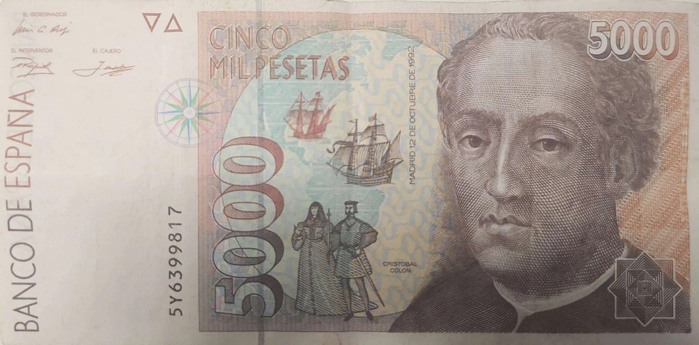 1992 Spain 5000 Pesetas