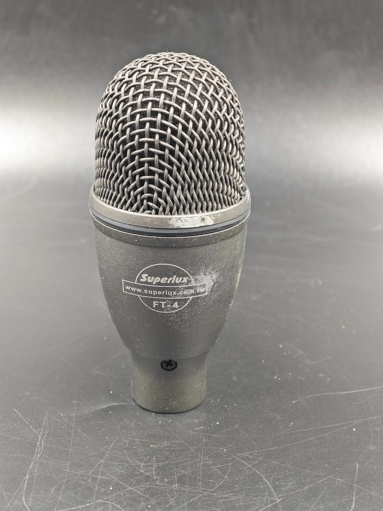 Superlux FT-4 Floor Tom Tom Microphone Black Used Working