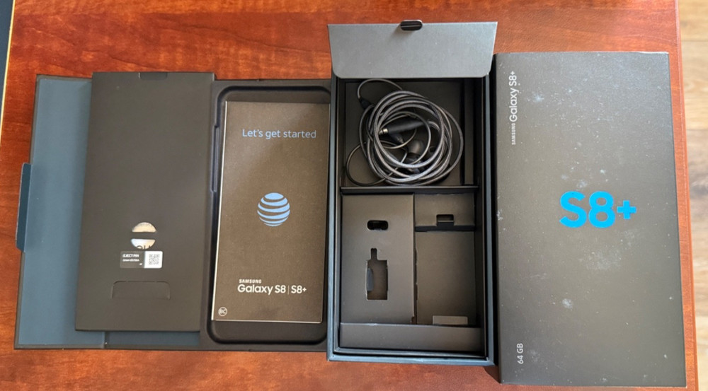 Samsung Galaxy S8+ Empty Box with OEM earbuds