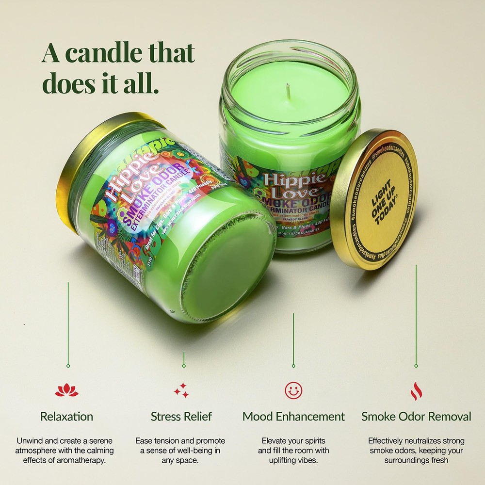 13oz Jar Candle, Hippie Love