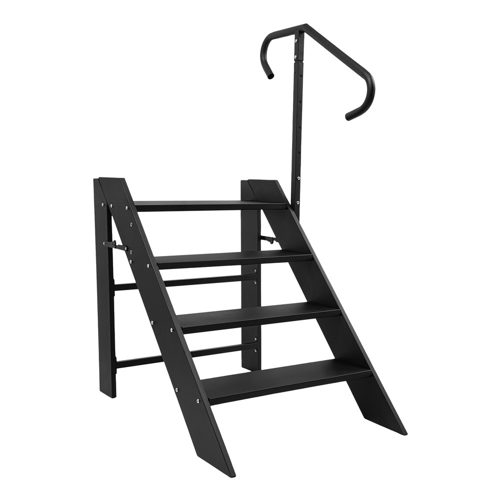 4 Step Ladder Step With Adjustable Handrail Foldable Ladder 110kg/242.51lbs