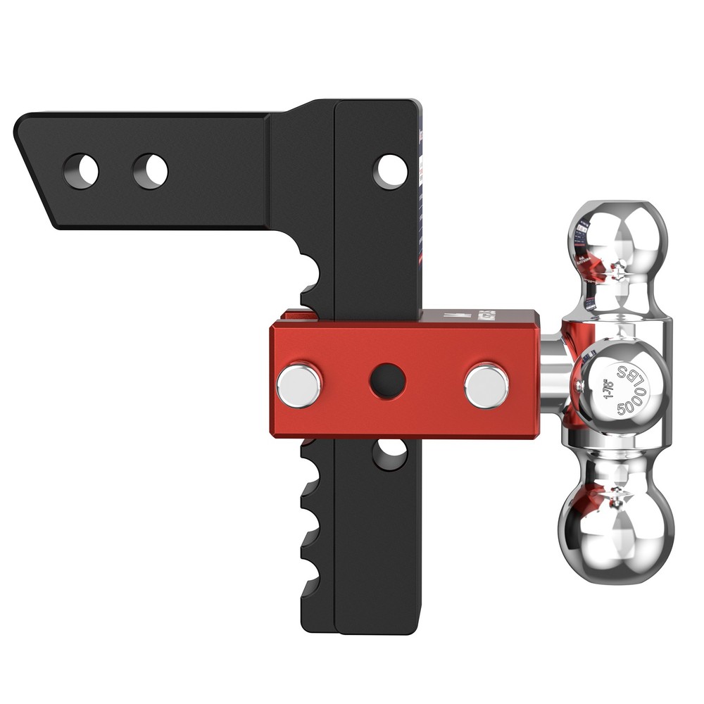 2.5'' Receiver 8'' Drop/Rise Adjustable Trailer Hitch Tril-ball Mount 18500 Lbs