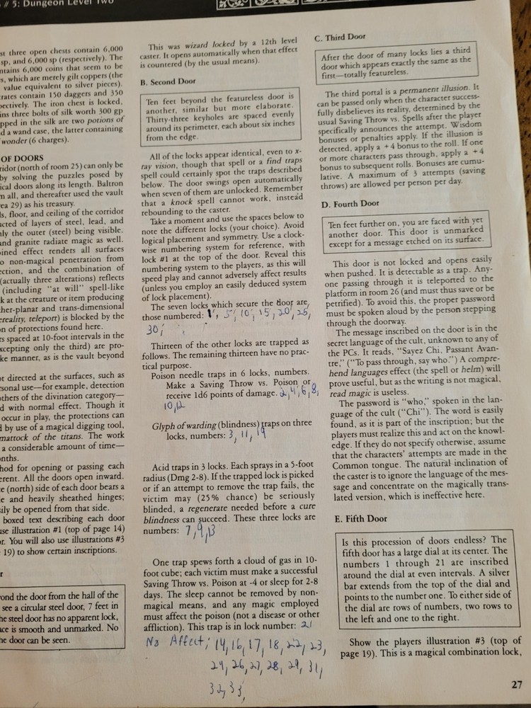 AD&D Adventure Module I7 Baltron's Beacon TSR 9152