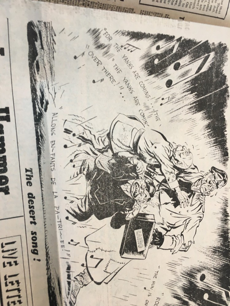 ROMMEL MONTGOMERY ET C 1943 newspaper WW2