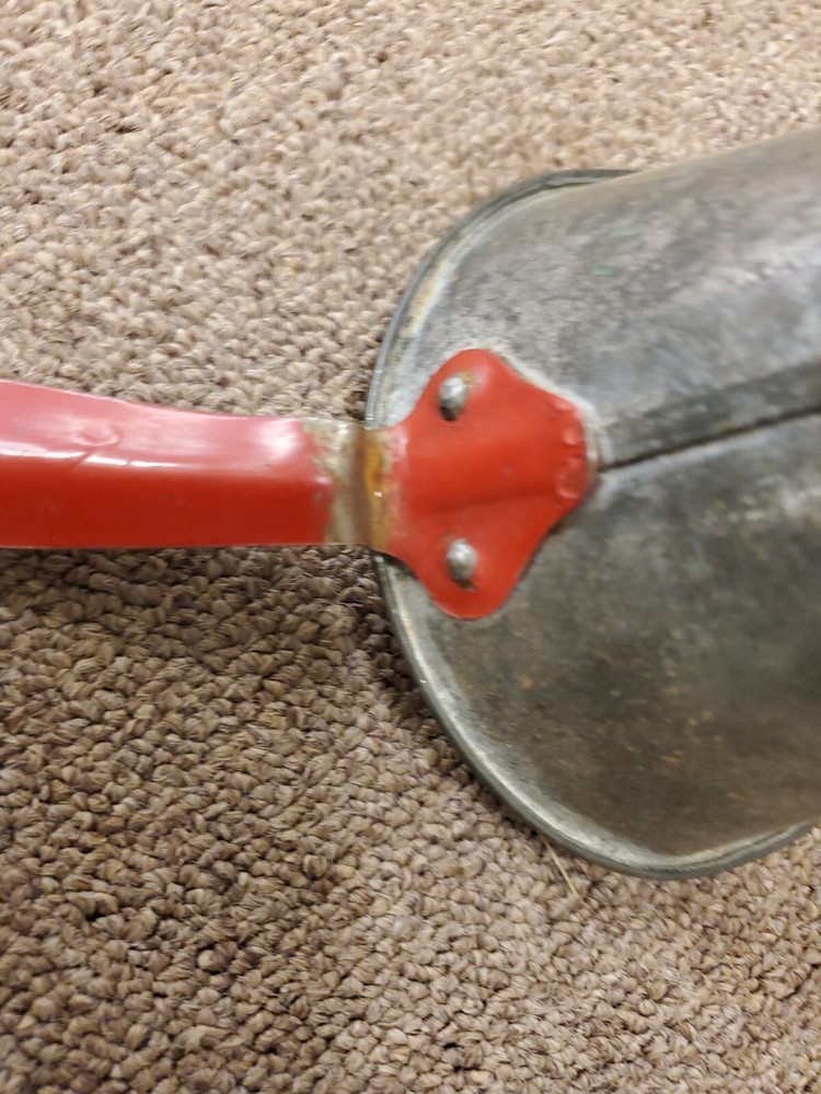 Red Handle Nesco Strainer Funnel Measure Dipper with handle, Vintage