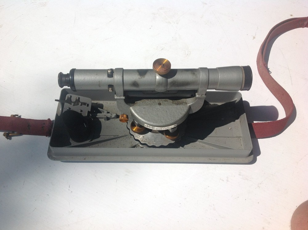 Transit Keuffel & Esser Survey Sight ENGINEER LEVEL Level K&E w/ Case Vtg Build