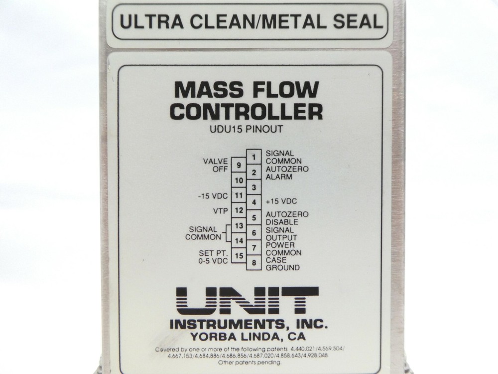 UNIT Instruments UFC-8160 Mass Flow Controller MFC 100 SCCM CF4 Working Spare